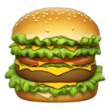 Hulk eat burger sticker