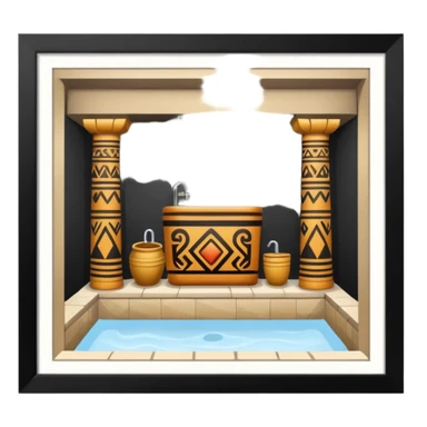 aztec public bath sticker