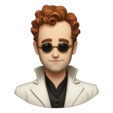Good omens crowley sticker