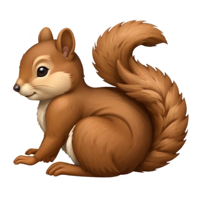 Sleeping squirrel sticker