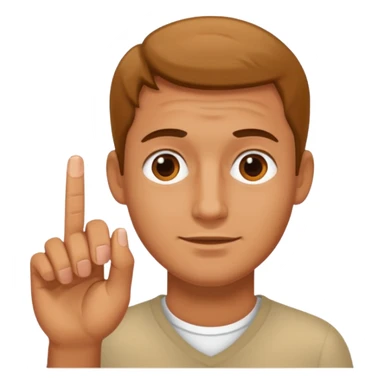 Man missing a finger sticker