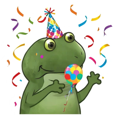 Panda celebrating  sticker