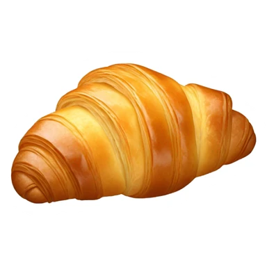 Fresh croissant with butter  sticker