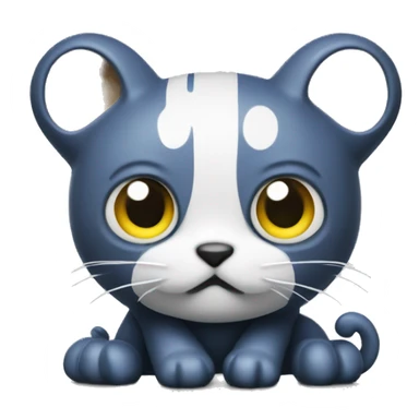 Github octocat with a big focused ey sticker