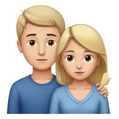 One boy looking at the girls chest  sticker