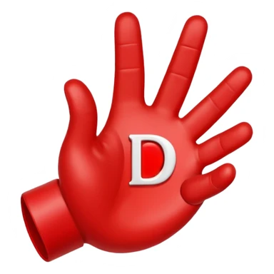 I want hand heart inside it d to be there sticker