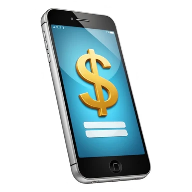 can you make a phone with an app on the screen that has a money sign sticker