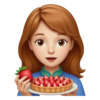 Madeline ( Celeste) en train de manger la tarte à la fraise  sticker