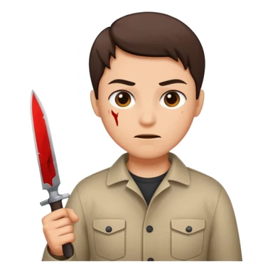 Knife weilding  sticker