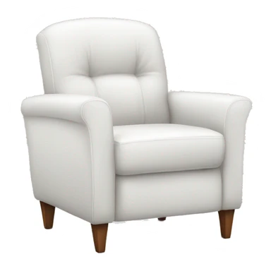 Realistic White modern chair sticker