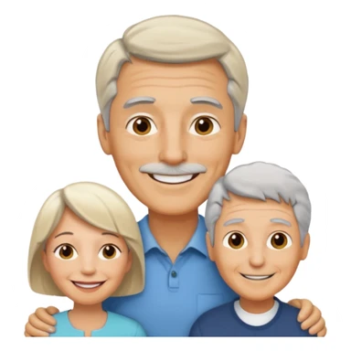 Dancing tall blonde man and short grey haired woman  sticker