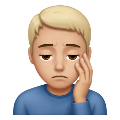 tired emotion sticker