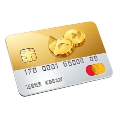 Credit card with chip sticker