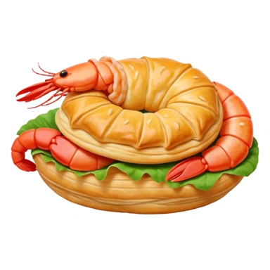 Un choux à la crevette sticker