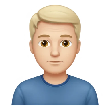 white man dressed casually sticker