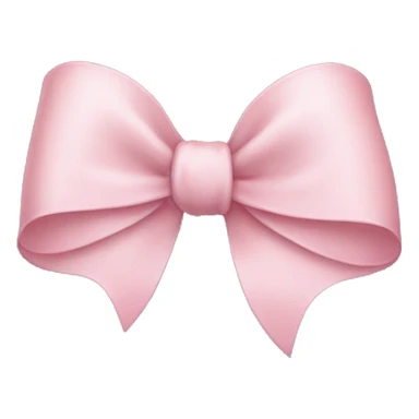 Light pink bow sticker