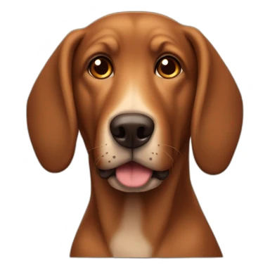totally brown dog with floppy ears sticker