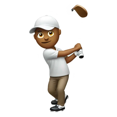 Swinging Golfplayer  sticker