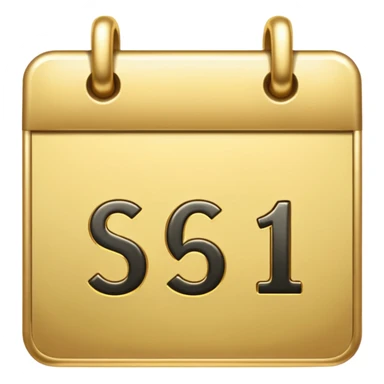 calendar emoji with $61 instead of days sticker
