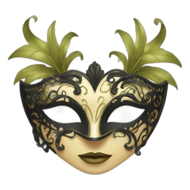 Masquerade mask lady sticker