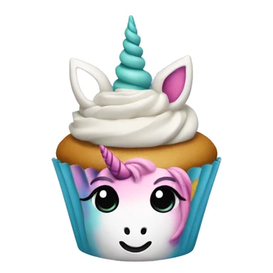 Unicorn cupcake  sticker