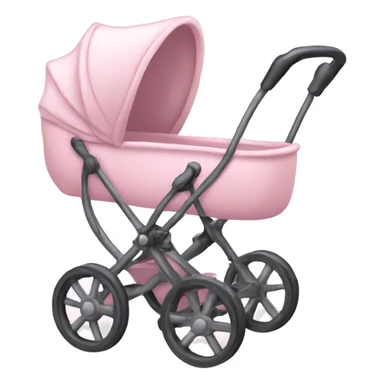 Light pink fancy baby stroller sticker