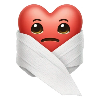 Heart with bandage  sticker
