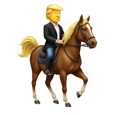 Trump sur cheval  sticker