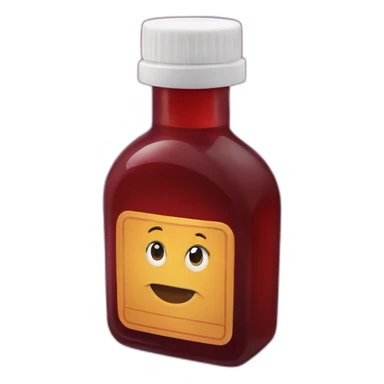 Cough syrup sticker