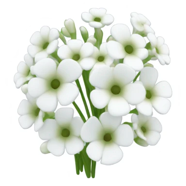 gypsophila in white  sticker