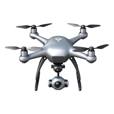 Quadcopter drone flying sticker