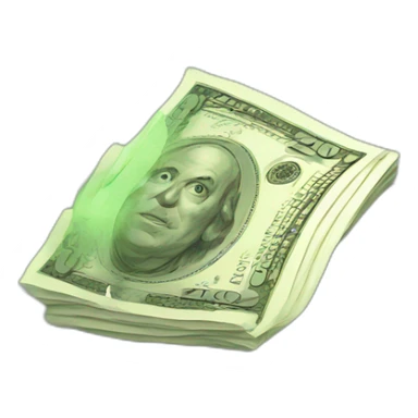big wad of money sticker