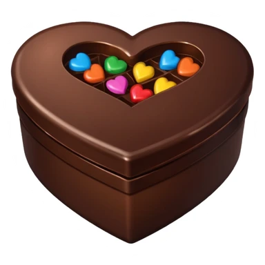 Heart shaped box of chocolate sticker