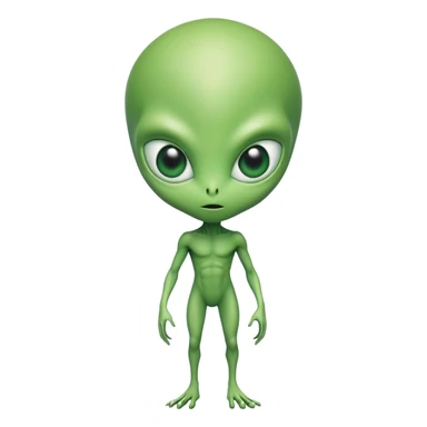 full bodied alien sticker