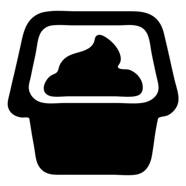 A sauce in a fast food packaging with a yellow background sticker