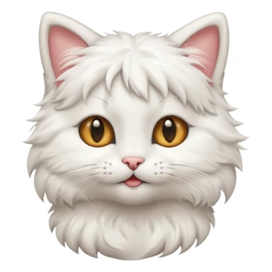 Cute cat brushing hair sticker