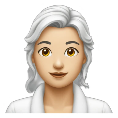 Maltês fêmea com laço sticker