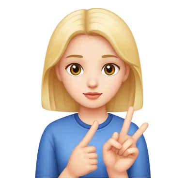 Girl holding number 1 sticker