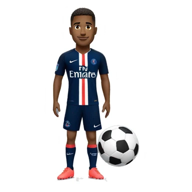 Footballeur avec le maillot psg sticker