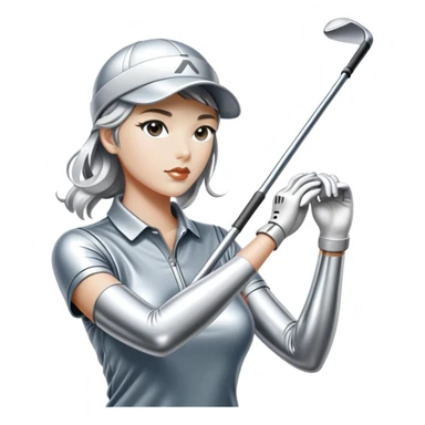 sorayama golfing sticker