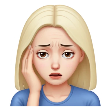 Woman with head pain sticker