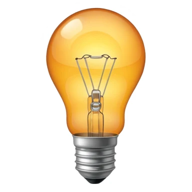 Light bulb sticker