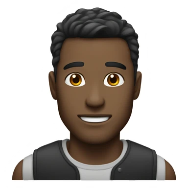 Guy with sharp jawline and brunette hair sticker