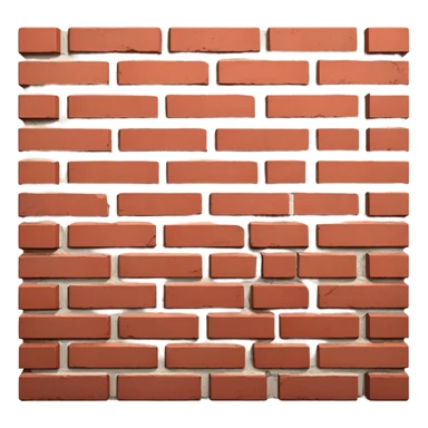 brick wall viewed from the side, perspective view sticker