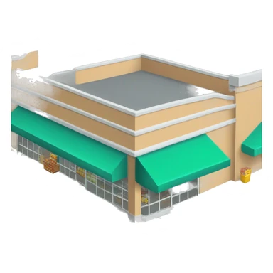 supermarket exterior structure sticker