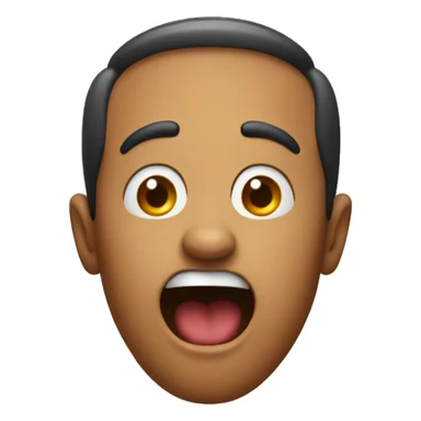 Astonished with two hands sticker