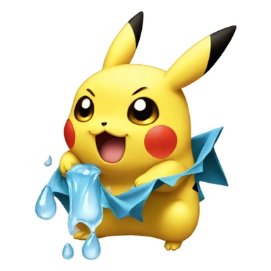 pikachu crying tears sticker