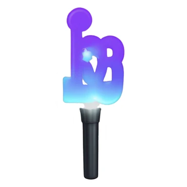 Korean K-pop group BTS lightstick sticker