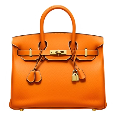 orange birkin hermes bag sticker