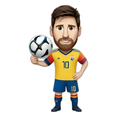 LIONEL MESSI WITH THE WORLD CUP sticker